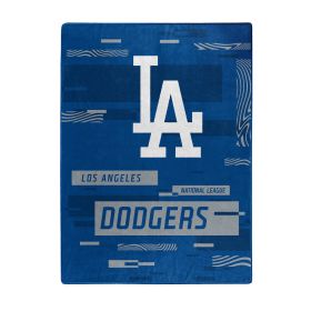 DODGERS OFFICIAL MLB "Digitize" Raschel Throw Blanket; 60" x 80"