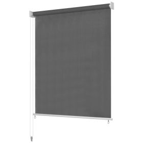 Outdoor Roller Blind 86.6"x55.1" Anthracite