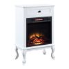 ACME Eirene Fireplace in White Finish AC00853