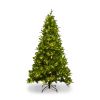 7.5-FT Artificial Christmas Tree with 1685 Tips,400LED, Unlit Hinged Spruce PVC/PE Xmas Tree for Indoor Outdoor, Green