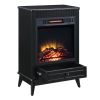 ACME Hamish Fireplace in Black Finish AC00851