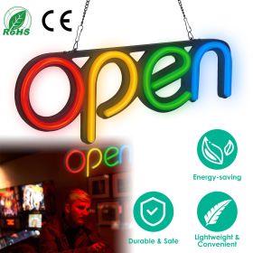 Neon Open Sign Light 15.75x6in Business Store Caf�� Restaurant Bar Lighting