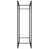 Firewood Rack Matt Black 31.5"x11"x33.9" Steel