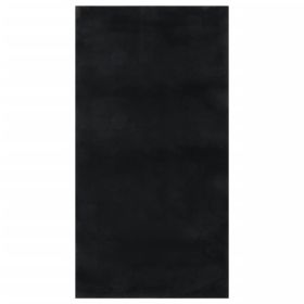 Shaggy Rug Black 4'x6' Polyester