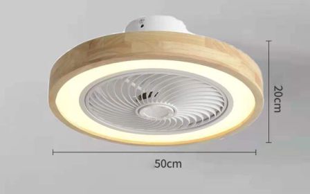 Rotating Air Guide Electric Hanging Fan Lamp (Option: Circular-220V 2.4G infinity APP)