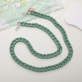 Color Acrylic Chain Mobile Phone Charm Handmade Bag (Option: Green-21 × 29mm)