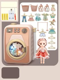 Mini Cleaning Toy Set Simulation Small Household Appliances Series Small Washing Machine Cleaner Play House Doll Set (Option: 1style)