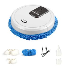 Automatic Spray Sweeping And Mopping Robot (Color: White)