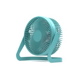 Fan Desktop 5 Inch Plug-in Mini Mute Office Student Dormitory Desktop Fan (Color: Blue)