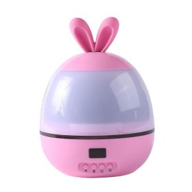 Gift Cute Rabbit Atmosphere Lamp (Option: Pink-USB)