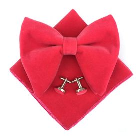 Men's Large Bow Tie Cuff Buckle Set (Option: No 8)