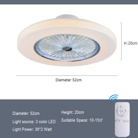 Simple Modern Home Quiet With Electric Fan (Option: Design2-220V-Remote control)