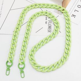 Color Acrylic Chain Mobile Phone Charm Handmade Bag (Option: Light Green-21 × 29mm)