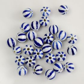 Blue And White Porcelain Ceramic Beads (Option: Blue And White Blue-9mm)