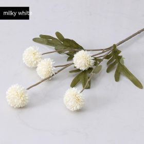 5 Dandelion Wedding Living Room Decoration Flowers Ornaments (Option: Autumn White)