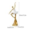 NORTHEUINS Resin Ballet Dancer Figurines for Interior Art Girl Statue Home Living Room Bedroom Entrance Display Decor Accessorie