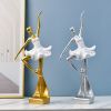 NORTHEUINS Resin Ballet Dancer Figurines for Interior Art Girl Statue Home Living Room Bedroom Entrance Display Decor Accessorie