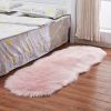 1pc, Wool Carpet Long Fur Carpet Indoor Bedroom Floor Mat 23.62*70.87inch Ripped Shape Acrylic 80% Polyester 20% Suede Fleece Bottom Long Fur Carpet