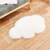 1pc, Fluffy Cloud Plush Rug - Soft Faux Fur Bedroom Decoration, Machine Washable, Funny Doormat, Nursery Decor, Throw Rugs for Home Decor