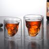 1pc Handmade Crystal Skull Glass, Imprisoned Pirate Skull Glass, Must-use Artifact For Cocktails And Bar Beer Glasses, Suitable For Parties, Bars