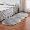 1pc, Wool Carpet Long Fur Carpet Indoor Bedroom Floor Mat 23.62*70.87inch Ripped Shape Acrylic 80% Polyester 20% Suede Fleece Bottom Long Fur Carpet