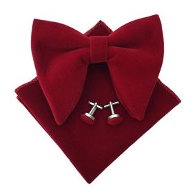 Men's Large Bow Tie Cuff Buckle Set (Option: No 10)